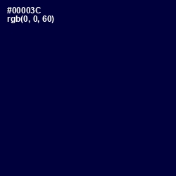 #00003C - Black Rock Color Image