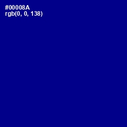 #00008A - Navy Blue Color Image