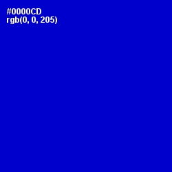 #0000CD - Dark Blue Color Image