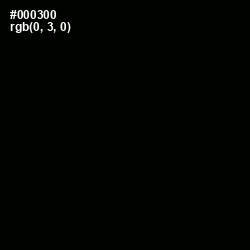 #000300 - Black Color Image