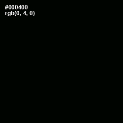 #000400 - Black Color Image