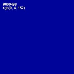 #000498 - Ultramarine Color Image