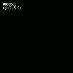 #000500 - Black Color Image