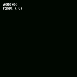 #000700 - Black Color Image