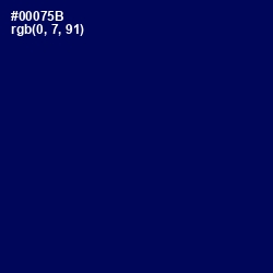 #00075B - Gulf Blue Color Image