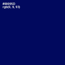#00095D - Gulf Blue Color Image