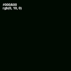 #000A00 - Black Color Image