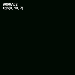 #000A02 - Black Color Image