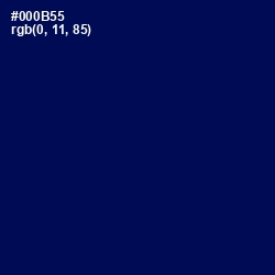 #000B55 - Gulf Blue Color Image