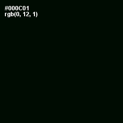 #000C01 - Black Color Image