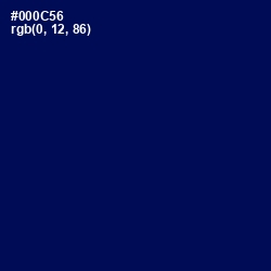 #000C56 - Gulf Blue Color Image