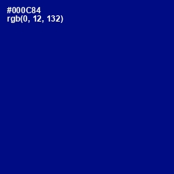 #000C84 - Navy Blue Color Image