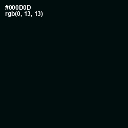 #000D0D - Cod Gray Color Image