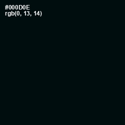 #000D0E - Cod Gray Color Image