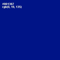 #001387 - Navy Blue Color Image