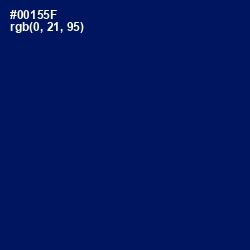 #00155F - Gulf Blue Color Image