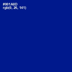 #001A8D - Ultramarine Color Image