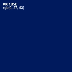 #001B5D - Gulf Blue Color Image