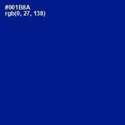 #001B8A - Ultramarine Color Image