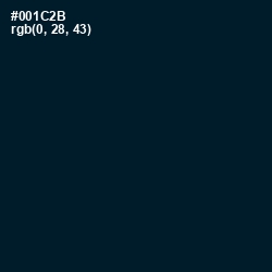 #001C2B - Black Pearl Color Image