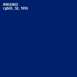 #00206D - Deep Sapphire Color Image