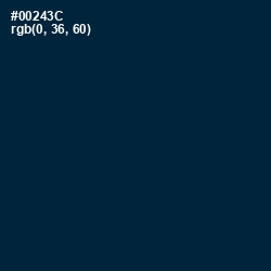 #00243C - Daintree Color Image