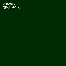 #002A02 - Deep Fir Color Image