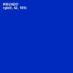 #002ABD - International Klein Blue Color Image