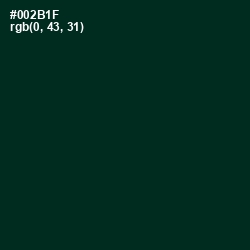 #002B1F - English Holly Color Image