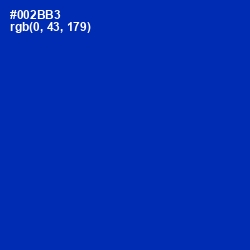 #002BB3 - International Klein Blue Color Image