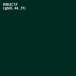 #002C1F - English Holly Color Image