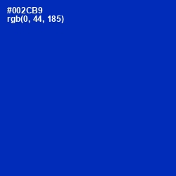 #002CB9 - International Klein Blue Color Image