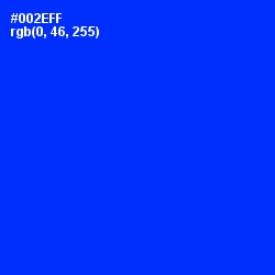 #002EFF - Blue Color Image