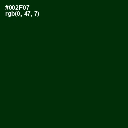 #002F07 - Deep Fir Color Image