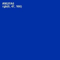 #002FA6 - International Klein Blue Color Image