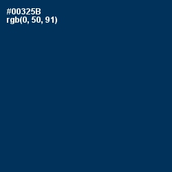 #00325B - Prussian Blue Color Image