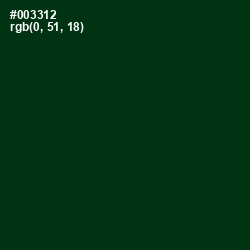 #003312 - County Green Color Image
