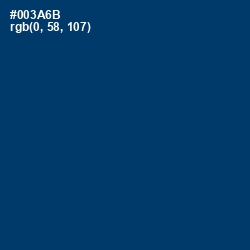 #003A6B - Regal Blue Color Image