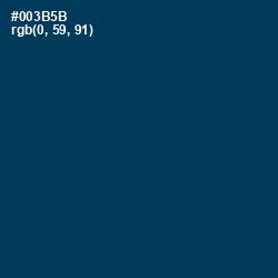 #003B5B - Prussian Blue Color Image