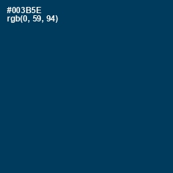 #003B5E - Prussian Blue Color Image