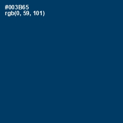 #003B65 - Astronaut Blue Color Image