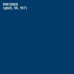 #003B6B - Regal Blue Color Image