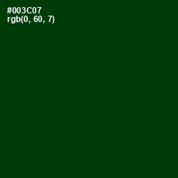 #003C07 - County Green Color Image