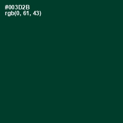 #003D2B - Bottle Green Color Image