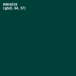 #004039 - Sherwood Green Color Image