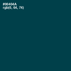 #00404A - Aqua Deep Color Image