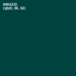 #00423E - Sherwood Green Color Image