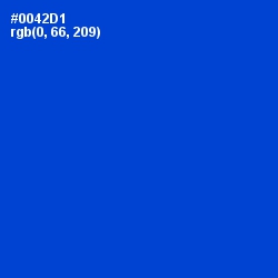 #0042D1 - Science Blue Color Image