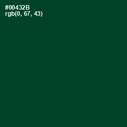 #00432B - Sherwood Green Color Image