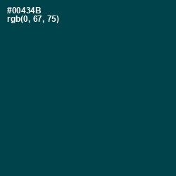 #00434B - Aqua Deep Color Image